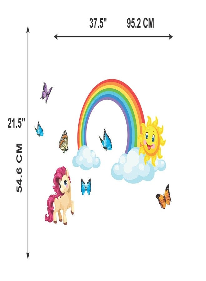 Wallbook Rainbow Wall Sticker | Wall Stickers for Home, Kitchen, Office, Bedroom & Living Room (55 x 95 cms) - Image 5